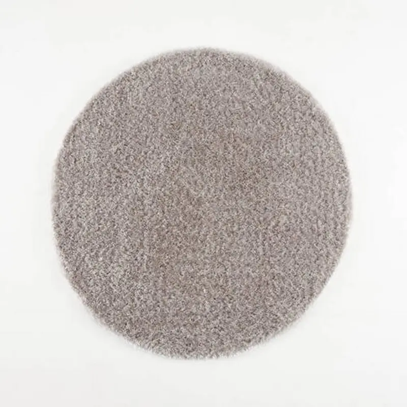 Hochflorteppich 80/80 cm Porto Hellgrau