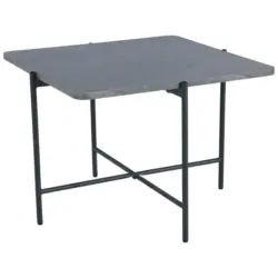 Couchtisch in Metall, Holzwerkstoff 60/45/60 cm