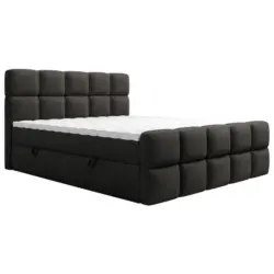 Boxbett 160/200 cm in Schwarz