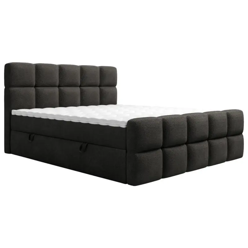 Boxbett 160/200 cm in Schwarz
