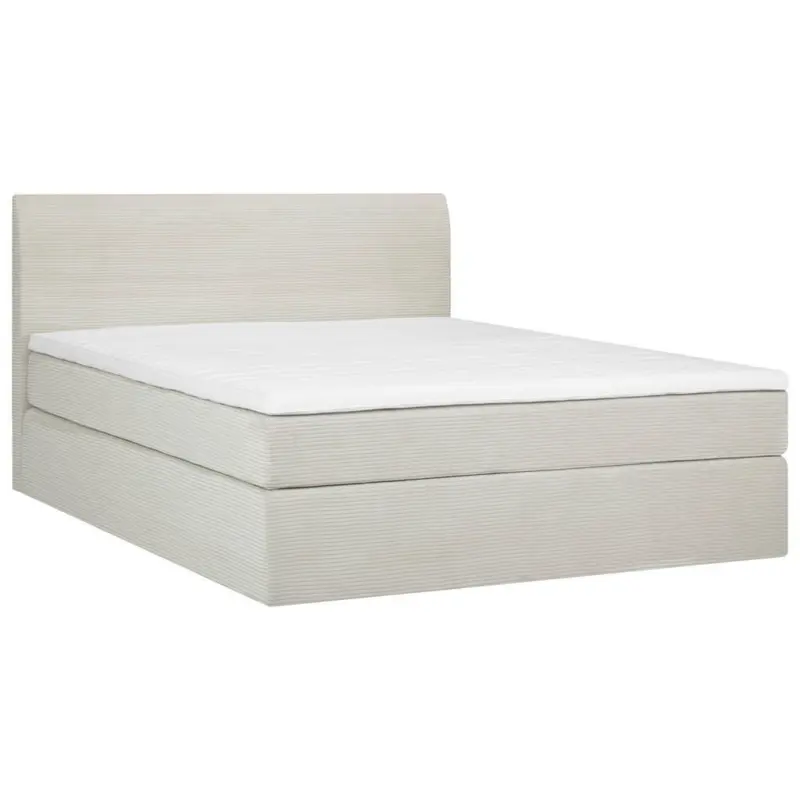 Boxspringbett 140/200 cm in Wei&szlig;