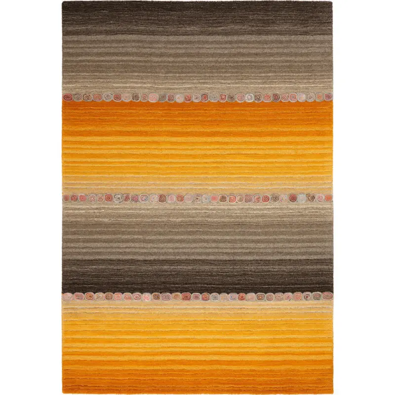 Orientteppich 80/300 cm Braun, Orange