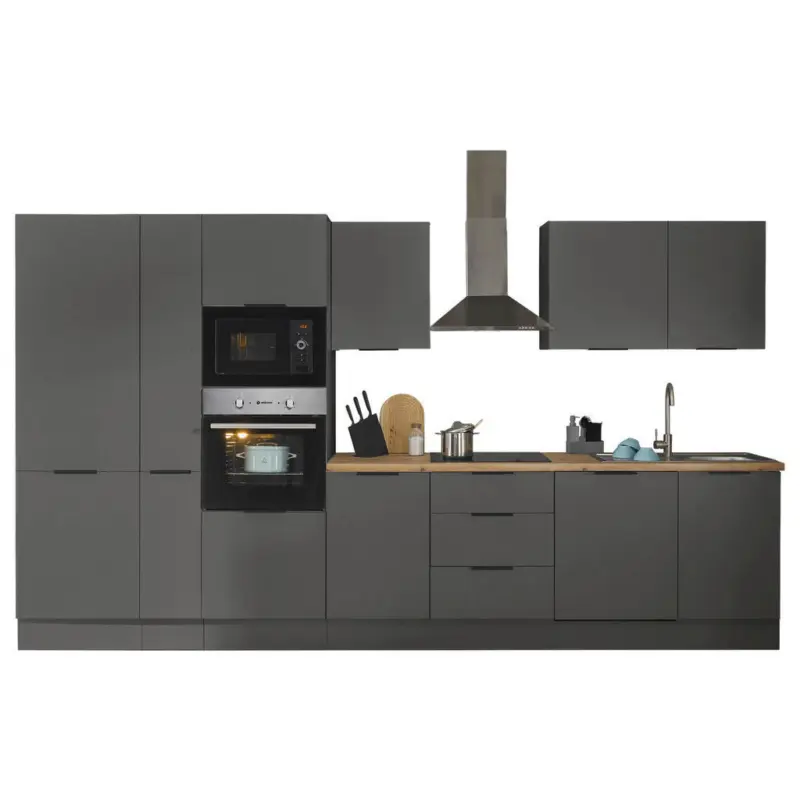 K&uuml;chenblock in Graphitfarben