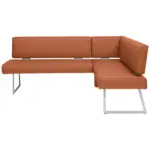 XXXLutz Lauterach - Ihr M&ouml;belhaus bei Bregenz Eckbank 185/137 cm in Edelstahlfarben, Karamell