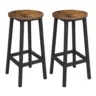 Barhocker-Set in Braun, Schwarz