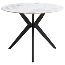 Esstisch in Metall, Keramik 100/100/76 cm