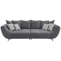 Bigsofa in Webstoff Grau