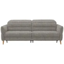 2-Sitzer-Sofa in Webstoff Hellbraun