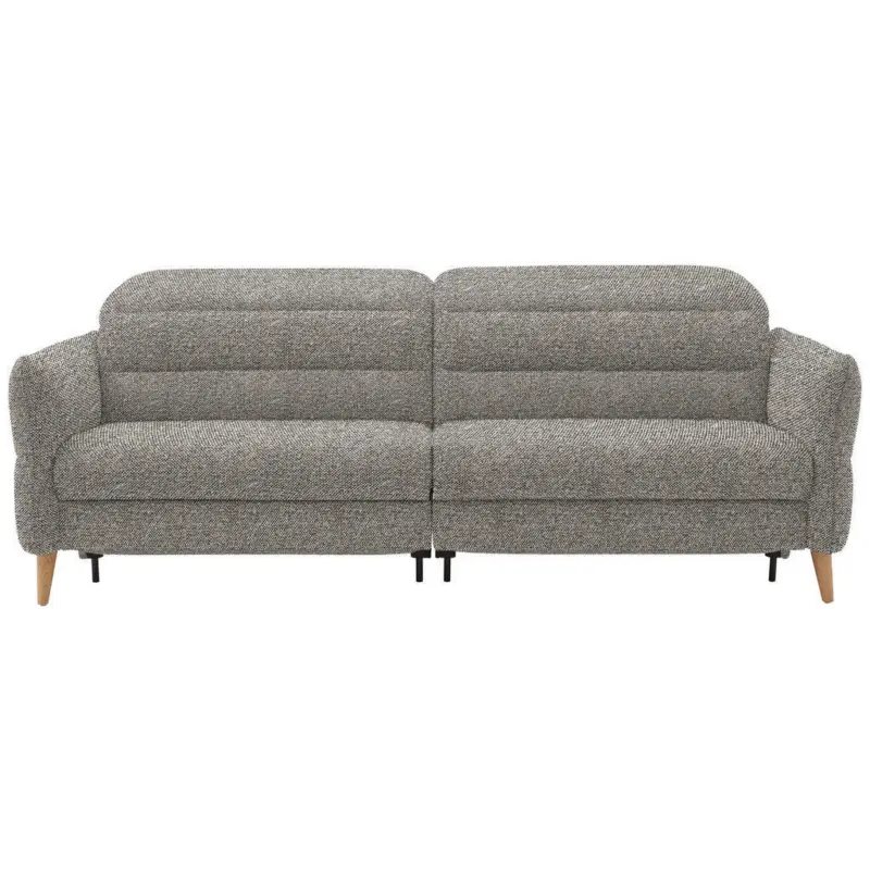 2-Sitzer-Sofa in Webstoff Hellbraun