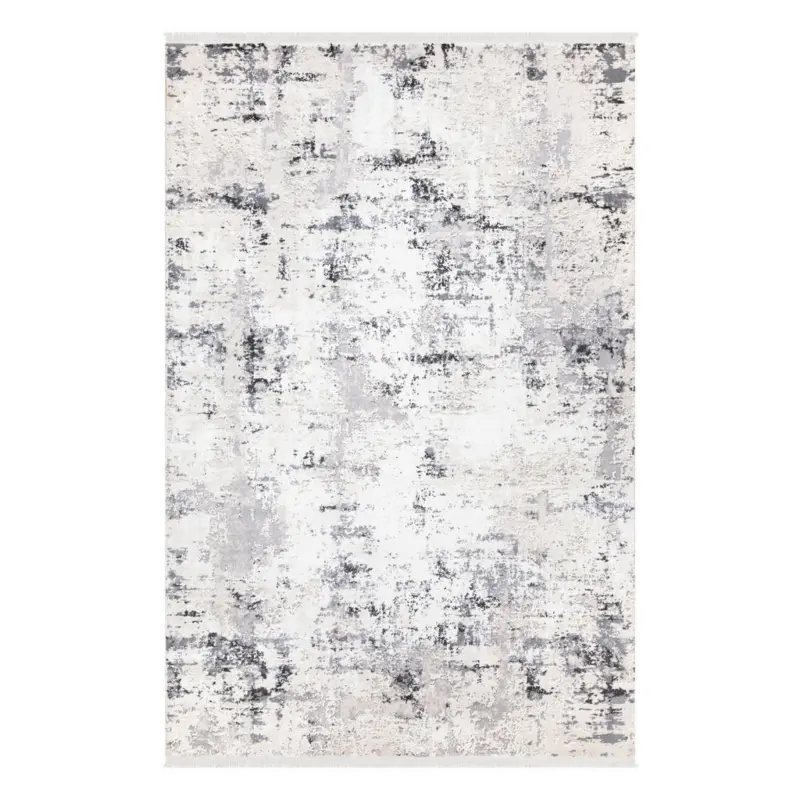 Vintage-Teppich 160/230 cm Lotus Grau, Schwarz, Wei&szlig;, Beige