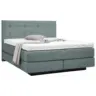 Boxspringbett 160/200 cm in Hellgrau