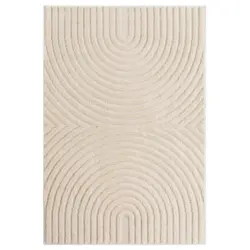 Flachwebeteppich 140/200 cm ART Creme