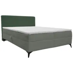 Boxbett 160/200 cm in Olivgr&uuml;n