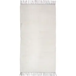 Fleckerlteppich 80/150 cm Maxi Wei&szlig;