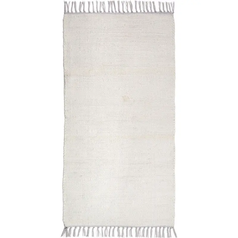 Fleckerlteppich 80/150 cm Maxi Wei&szlig;