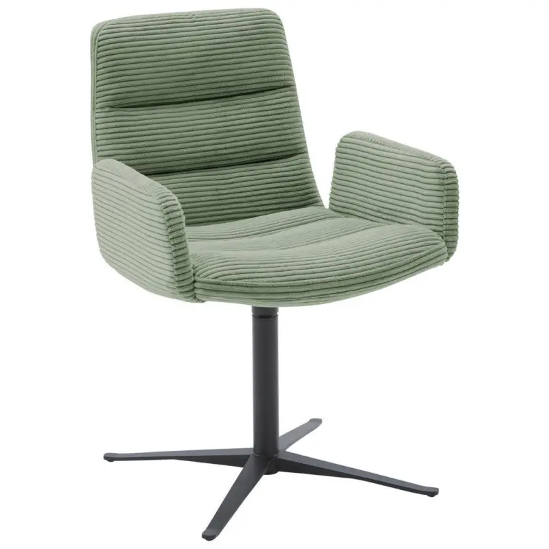 Armlehnstuhl Lederauswahl, Stoffauswahl, Sitzfl&auml;che 360&deg; drehbar Cord