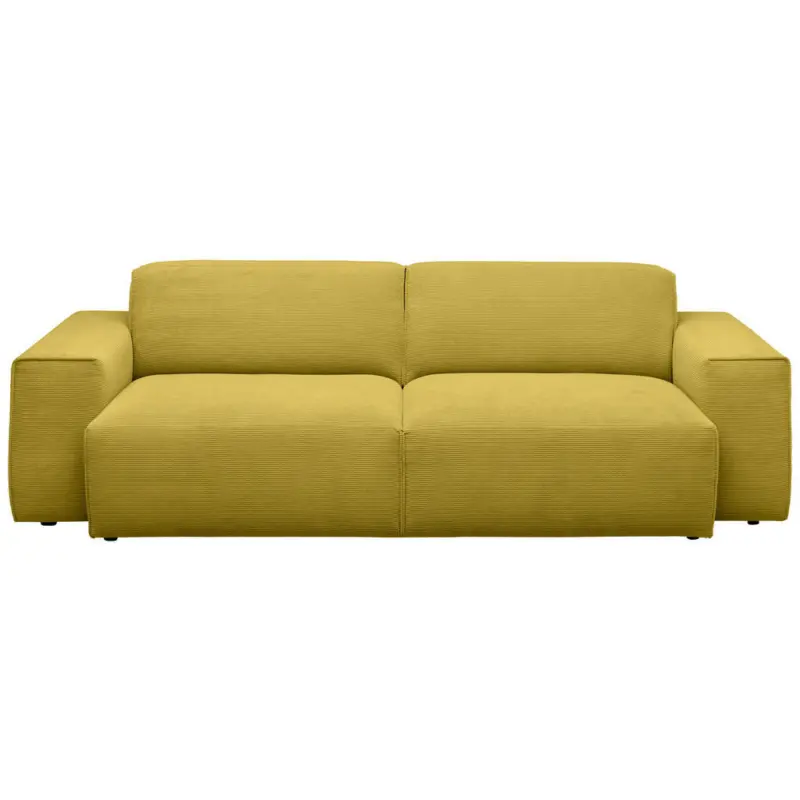 3-Sitzer-Sofa in Cord Gelb