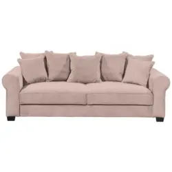 Schlafsofa in Cord Rosa
