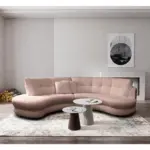 XXXLutz Lauterach - Ihr M&ouml;belhaus bei Bregenz Ecksofa in Boucl&eacute; Rosa 113/300 cm