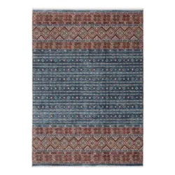 Webteppich 65/130 cm Korsika Blau, Rot