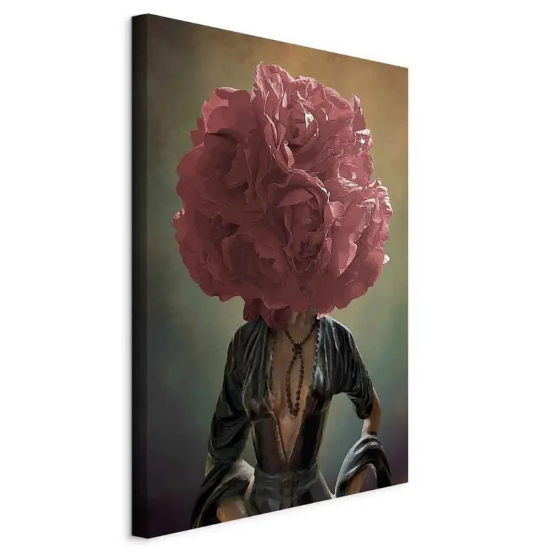 Leinwandbild Abstraktes, Menschen, Blumen 60/90/1,2 cm