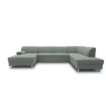 XXXLutz Lauterach - Ihr M&ouml;belhaus bei Bregenz Wohnlandschaft in Webstoff Silberfarben