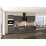 XXXLutz Lauterach - Ihr M&ouml;belhaus bei Bregenz K&uuml;chenleerblock 320 cm in Grau, Sonoma Eiche, Grau Hochglanz