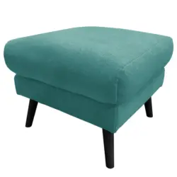 Hocker in Textil T&uuml;rkis