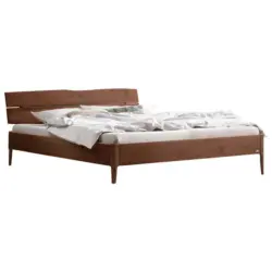 Bett 140/200 cm in Nussbaumfarben