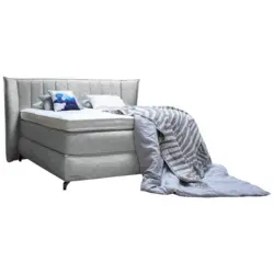 Boxspringbett 200/200 cm in Champagner