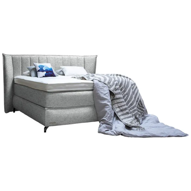 Boxspringbett 200/200 cm in Champagner