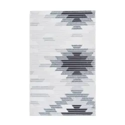 Flachwebeteppich 120/180 cm Grau