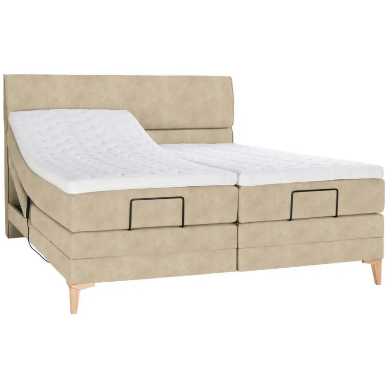 Boxspringbett 160/200 cm in Beige
