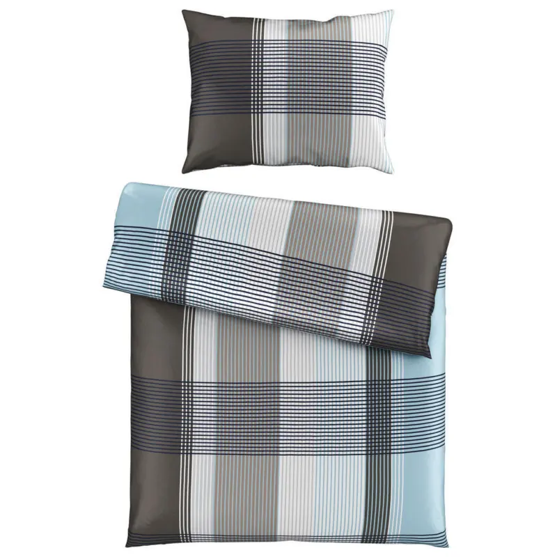 Bettw&auml;sche Checkers Satin 140/200 cm