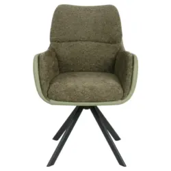 Armlehnstuhl Sitzfl&auml;che 360&deg; drehbar Webstoff
