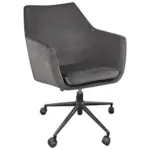 XXXLutz Lauterach - Ihr M&ouml;belhaus bei Bregenz Drehstuhl in Velours Schwarz, Dunkelgrau