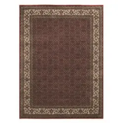 L&auml;ufer 80/200 cm Bidjar Elegant Medallion Creme, Rot