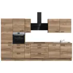 XXXLutz Lauterach - Ihr M&ouml;belhaus bei Bregenz K&uuml;chenleerblock 360 cm in Eiche dunkel