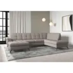 XXXLutz Lauterach - Ihr M&ouml;belhaus bei Bregenz Wohnlandschaft Zora E in Flachgewebe Taupe