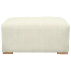 Hocker in Textil Creme