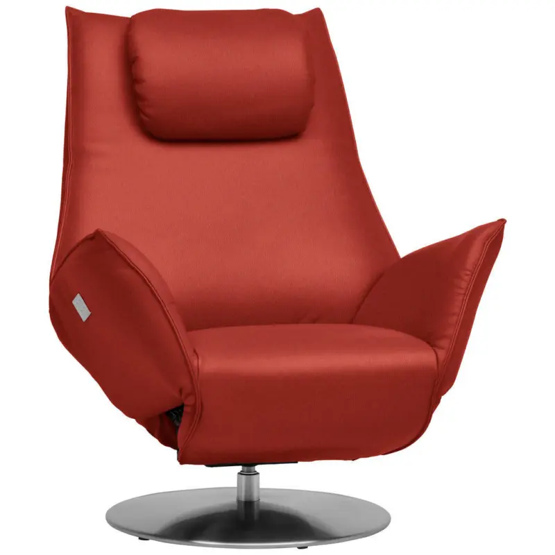 Relaxsessel in Leder Rot