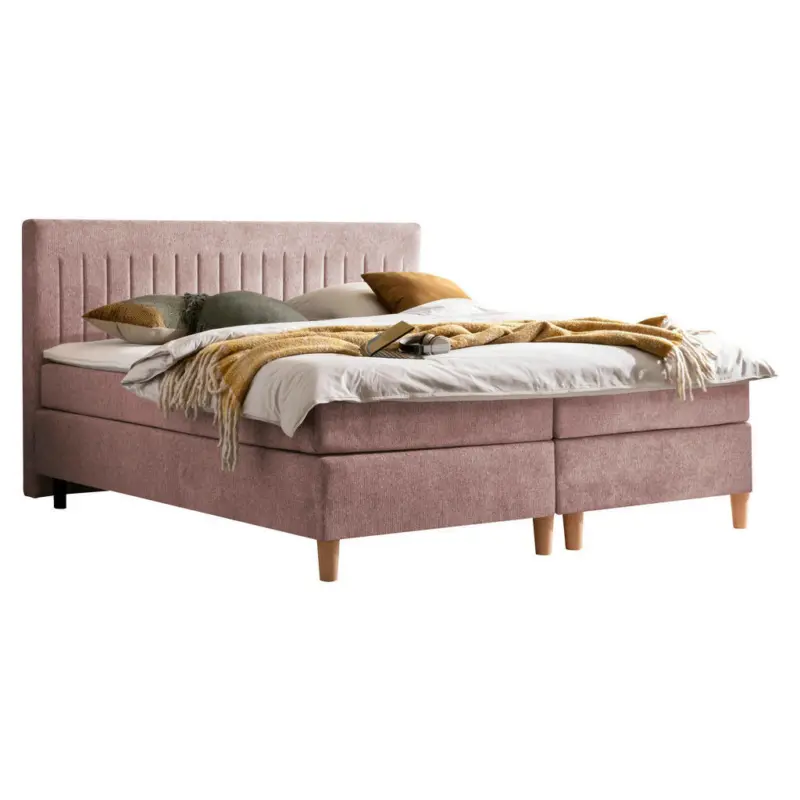 Boxspringbett 180/200 cm in Rosa