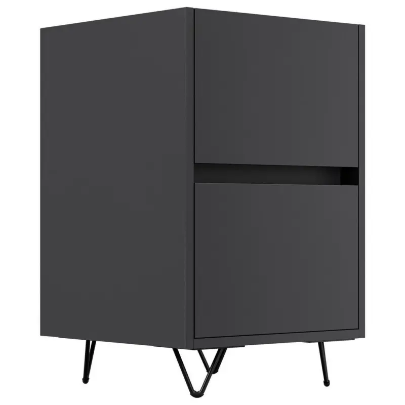 Nachttisch 41,2/65/42 cm in Graphitfarben