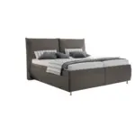 XXXLutz Lauterach - Ihr M&ouml;belhaus bei Bregenz Polsterbett Matratze, gepolstertes Kopfteil, Lattenrost, Bettkasten Graubraun 160/200 cm