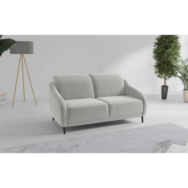 3-Sitzer-Sofa Blues V in Samt Sandfarben