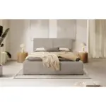 XXXLutz Lauterach - Ihr M&ouml;belhaus bei Bregenz Polsterbett Lattenrost, Bettkasten Hellbraun 140/200 cm