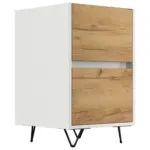 XXXLutz Lauterach - Ihr M&ouml;belhaus bei Bregenz Nachttisch 41,2/65/42 cm in Wei&szlig;, Eichefarben