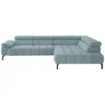 XXXLutz Lauterach - Ihr M&ouml;belhaus bei Bregenz Ecksofa in Chenille Hellblau 323/222 cm