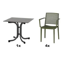 Gartengarnitur 5-teilig