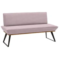 Sitzbank 180/87/64 cm in Rosa, Schwarz, Eichefarben